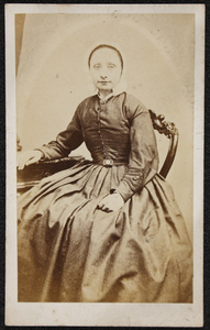 1 Carte de Visite van Femmetje (geboren Brouwer)., 1860-01-01