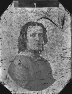 120 Portret van Margaretha Barbara Visscher, echtgenote van fotograaf J.J. Meinsma. Reproductie., 1859-01-01