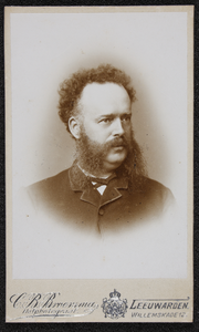 32 Carte de Visite van burgemeester Herman Visscher, 51 jaar oud (1838-1915), echtgenoot van Petronella Visscher ...