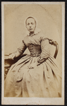 4 Carte de Visite van Daatje Overbosch, eerste vrouw van Jacob Brouwer., 1860-01-01