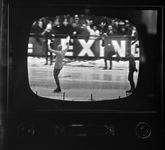 980 Europese schaatskampioenschappen Allround op 22 en 23 januari 1966 te Deventer. Televisiebeelden van Ard Schenk ...