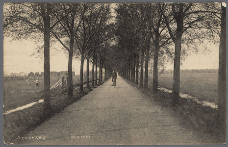 WAT002000059 De Nieuweweg of Wormerlaantje vóór 1920, aangelegd door de gemeente Wormerveer in 1889.En in 1937 door ...