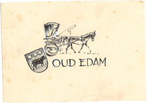CMO11801-005 Boerensjees en wapenschild en vermelding Oud Edam Illustratie bij artikel Met de Speelwagen langs De ...