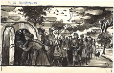 CMO12201-032 Illustratie bij artikel in NNC over de 25-jarige herdenking van de bevrijding