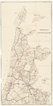 33_KA00478 Overzichtskaart van Noord-Holland met daarop aangegeven de wegen volgens het Rijkswegenplan, het Provinciale ...