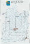 KA2_00015 Plattegrond van de gemeente Beemster, waarop aangegeven de huisnummers, behalve in de dorpskernen