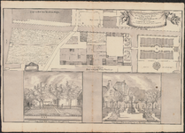 PR1_map-1_00009 Plattegrond van het huis en erf van Cornelis Schoon te Broek in Waterland, als mede twee tekeningen, ...