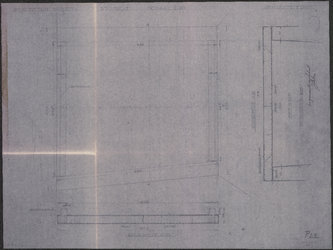 TT3_00018 Tekening van het brugdek met twee doorsneden van de Spuibrug te Edam