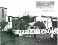UPL000000127 Poster van de bonden FNV en CNV van de stakingsactie in januari 1980 bij Van Gelder Zonen te Wormer.