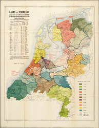 WAT001019827 Overzichtskaart van de militaire bataljonsdisdistricten in Nederland.