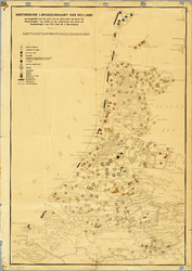 KA00189_A kaart met de Noordelijke Nederlanden tijdens de Bourgondische tijd met gegevens betreffende de landbouw ...