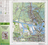 WAT001020019 Topografische kaart van een gedeelte van Noord-Holland met Amsterdam-Noord, Zaandam, Oostzaan en Westzaan, ...