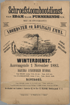 WAT001021053 Winter dienstregeling voor de stoomboten Edam-Purmerend, 1883-1884.