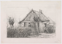 WAT001020979 Woning aan 't Oosteinde waar klaas Jonges alias klaas van de Sluis woonde omstreeks 1905. Kees van de ...