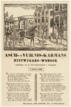 WAT001021024 Nieuwjaarswens op rijm met straatbeeld waarmee vuilnisman Arie Scholte langs de huizen ging.