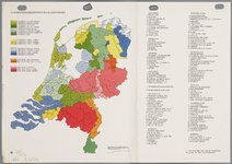 WAT001020282 Overzichtskaart van de landbouwbedrijfstypen en grondsoorten in Nederland per provincie en regio.