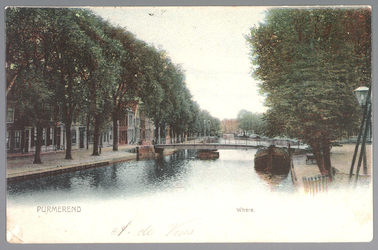 WAT001013076 De Where met op de voorgrond de Bierstekersbrug en links de Bierkade met op de achtergrond de Venedien