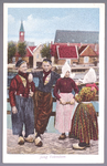 WAT001013304 Ansichtkaart met daarop de jeugd van Volendam in klederdracht.