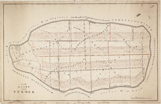 WAT001020440 Kaart van de Purmer, nagetekend van de oorspronkelijke kadastrale kaart van van Diggelen, met de ...