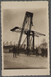 WAT001000497 Sloop van de Trambrug.De Trambrug, van de stoomtramlijn Amsterdam-Purmerend-Alkmaar, werd in 1895 ...