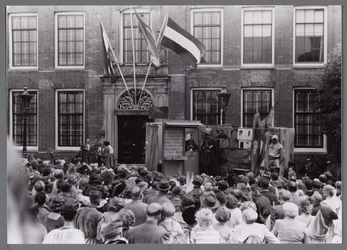 WAT001001068 Stadsfeest Edam. Van 12 tot 21 juli 1957 hielden de Edammers een stadsfeest ter gelegenheid van het 600 ...