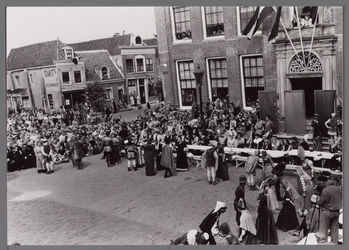 WAT001001073 Stadsfeest Edam. Van 12 tot 21 juli 1957 hielden de Edammers een stadsfeest ter gelegenheid van het 600 ...