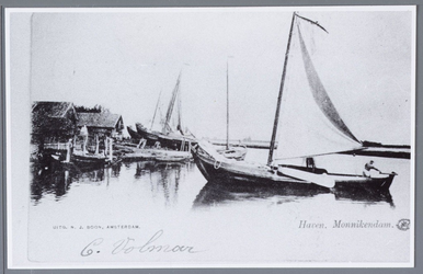 WAT001002189 Foto van een deel van de haven van Monnickendam