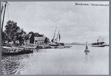 WAT001002191 Foto van een deel van de haven van Monnikendam. gezien vanaf de Havenstraat.