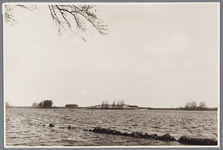 WAT001002653 Fort Spijkerboor tijdens de inundatie van 1944-1945