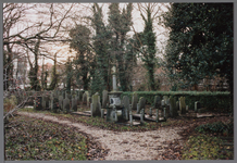 WAT001003672 Ned. Herv. Begraafplaats met in het midden monumentaal familiegraf uit 1905 van Cornelis de Jong, ...