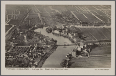 WAT002000021 De Zaanwand t.h.v. Zaanbrug met de rijstpellerij Hollandia (Bloemendaal & Laan) en de rijstpellerij De ...