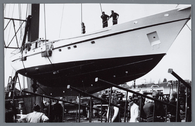 WAT002002201 Scheepswerf van Camminga.Achtergrond informatie: Scheepswerf van Flip en Jelle Camminga.Rond 1933 begonnen ...