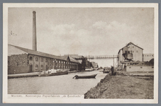 WAT002002561 Van Gelder papierfabriek. VGZ's koninklijke papierfabriek de Eendracht, met rechts het ketelhuis. ...