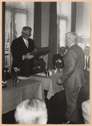 WAT001017810 Opening Gemaal Wouter Sluis op donderdag 1 november 1973 waarna receptie in Het Heerenhuis te ...