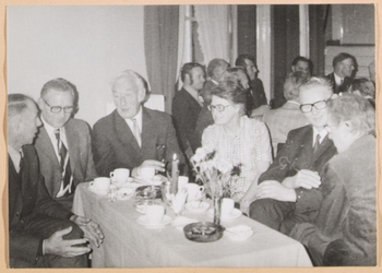 WAT001017813 Opening Gemaal Wouter Sluis op donderdag 1 november 1973 waarna receptie in Het Heerenhuis te ...