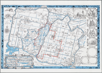 WAT001021069 Toeristische vogelvluchtkaart van de Beemster, de Eilandpolder en de Schermer. In cartouche een ...