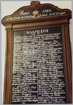 WAT001019724 Naamljst (in de N.H. Kerk) van Predikanten die sedert de Reformatie in Landsmeer: den Dienst des Heiligen ...