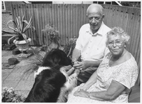 WAT003003232 Foto: Op 23 juli 1992 vierden Carolina Knibbe - Styger en Jan Knibbe hun vijftig jarig jubileum.50 Jaar ...