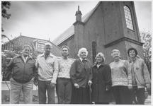 WAT003003998 Foto: leden van het Nederlands-hervormde kerkkoor, v.l.n.r.; Marinus Kwanter, Teun de Jonge, B. Ubbels, ...