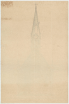 WAT054000091_1 Geveltekening van de N.H. kerk