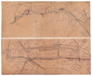19224-C17.11-9 No. 11 Bathmen [en] No. 9 Bathmen Twee bladen op een vel, kaart van de Schipbeek tussen De Menop en de ...