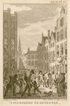 9 -5 Afbeelding van het plunderen van patriottische huizen in Deventer op 20 september 1787., 1790