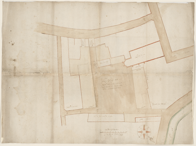 12461-KD000097 Niewe pleyn tot een marcktKaart van de aan te leggen nieuwe markt en de door het stadsbestuur te ...