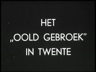 12127 BB01870B Tweede deel van een documentaire over volksgebruiken in Twente, vanaf het voorjaar tot oudejaarsavond, ...