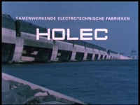 4781BB03351 Bedrijfsfilm van HOLECEen caleidoscoop van bedrijven worden voorgesteld.Beelden van kunstwerken in ...