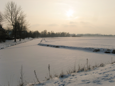4143 DBUITERWIJK-001539 Winter en Sneeuw in Zwolle - Aa-landen-dijklanden, 2013-01-22