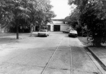 3532 FD001214 Losplaats van de DSM (Drentse (?) Stoomtramweg Mij) aan de Diezerkade hoek Blekerswegje. Deze tramrails ...