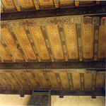 9466 FD003033 Interieurfoto van het plafond in de oude provinciale griffie in het vroegere provinciehuis. De oude ...