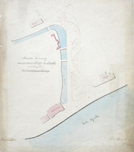 1069-KD000391 Situatietekening van de Zeven Alleetjes te Zwolle met het plan tot dezelver verbetering. Plan tot ...