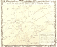 797-KD000335 Situatie van Zwol, Hasselt, en 't Swarte Water Kopie van vier atlaskaarten die de situatie in 1701 ...